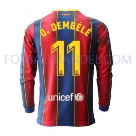 Herre Fotballdrakter FC Barcelona Ousmane Dembele 11 Hjemme 2020-21 Langermet